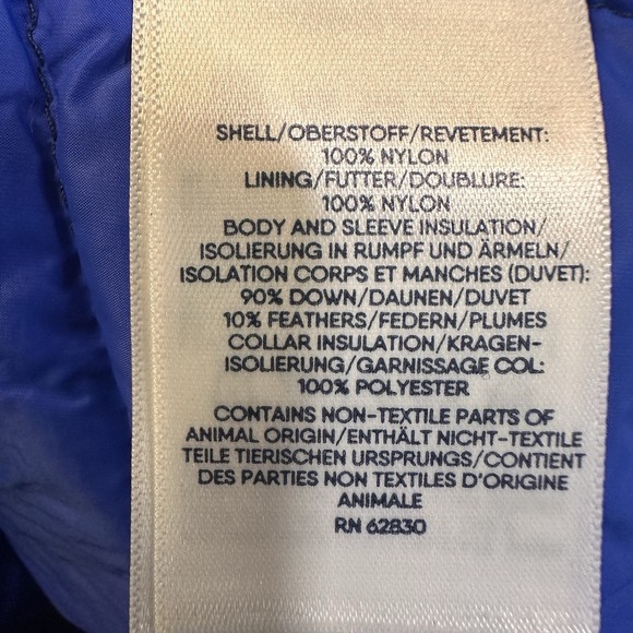 Lands' End Vest Navy Blue Goose Down Puffer 3x Womens 24W-26W Long Packabe NEW - Picture 4 of 7